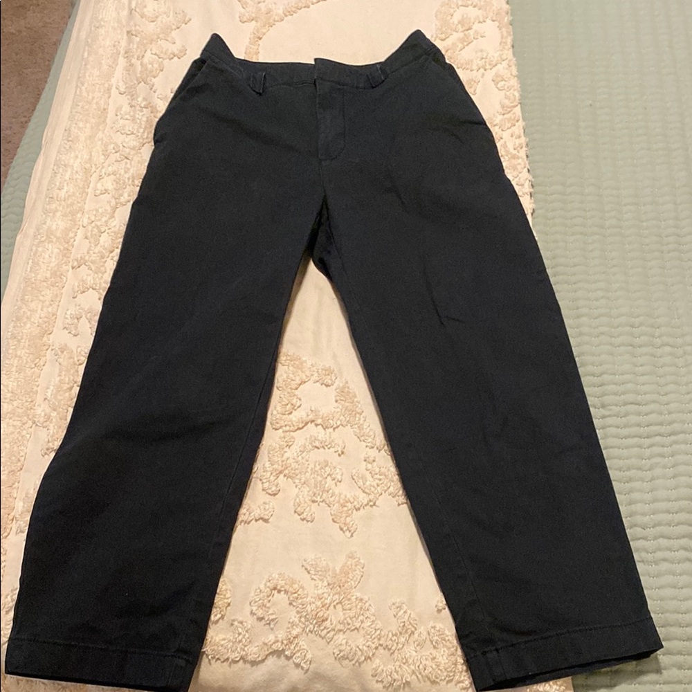 Gap Straight Up Khakis in Black size 0. High rise.